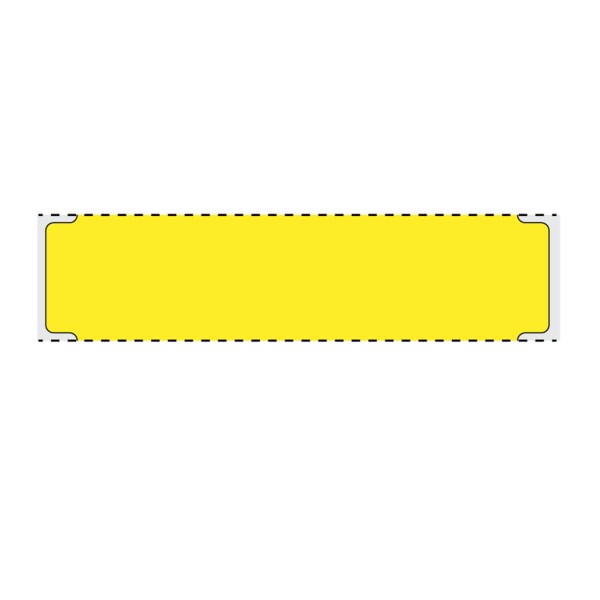 Intravenous Bag Labels, Thermal Notched, 3" core, 1" x 3" Yellow